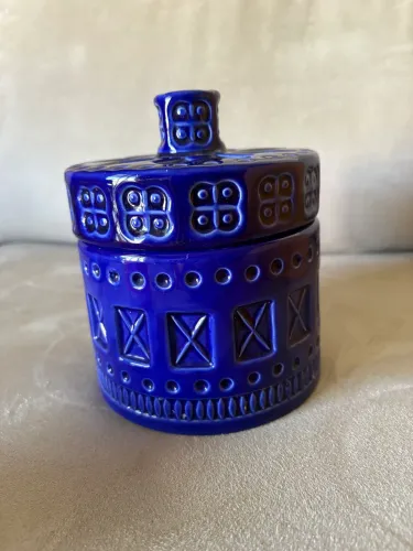 Pote de cerâmica decorativo 