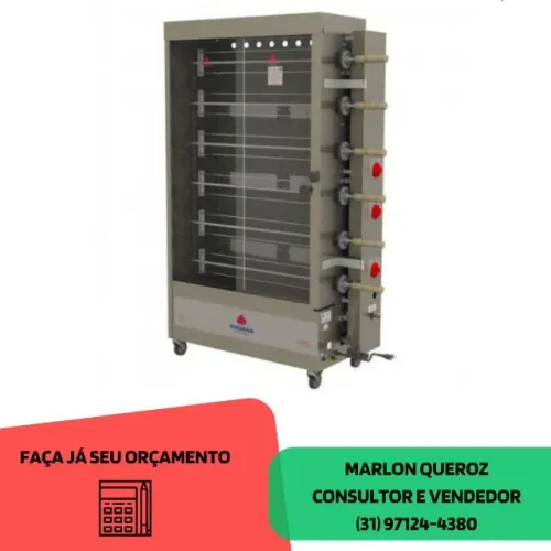Assadeira para 30 Frangos Progas de Espeto