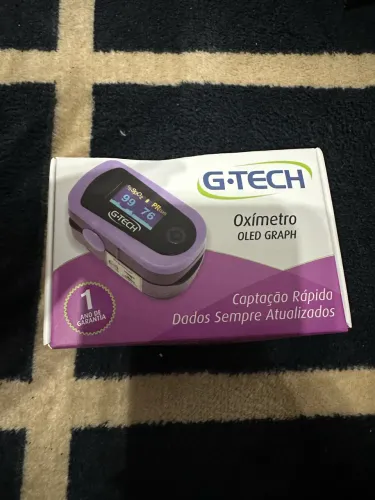 Oxímetro de Dedo G-Tech OLED Graph - Alta Precisão