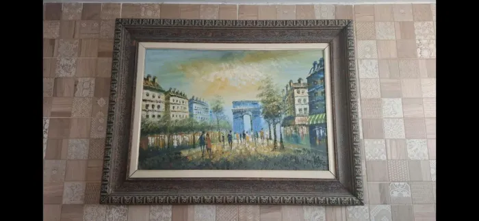 Tela Pintura Óleo H Perea