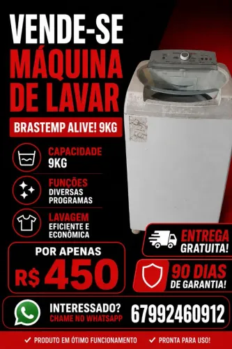 Máquina de lavar faz tudo