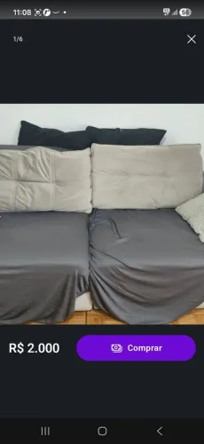 Sofa retrátil semi novo