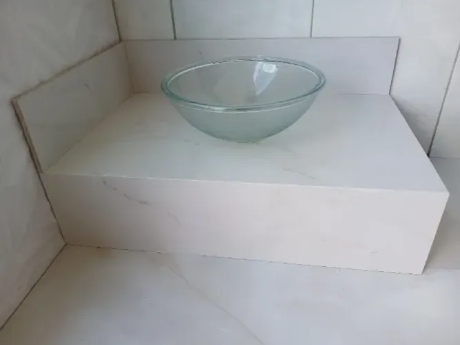 Cuba de vidro sobrepor redonda
