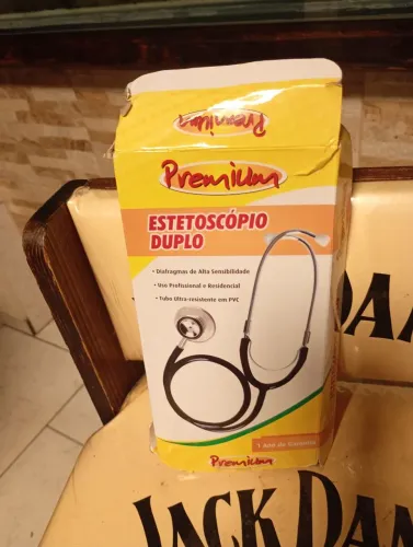 Estetoscópio duplo uso profissional e residencial ( NOVO)