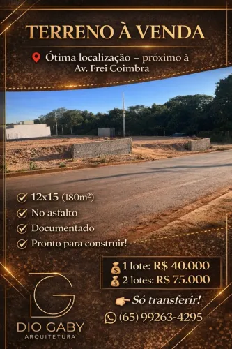 Terreno no asfalto 180 m2