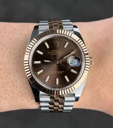 ROLEX DATE JUST CHOCOLATE DIAL