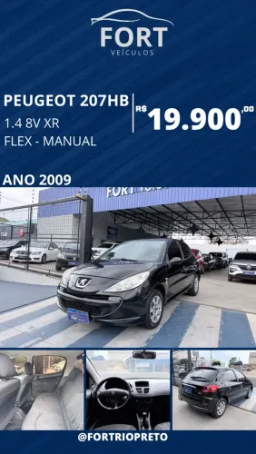 Peugeot 207 XR 1.4 Flex 8V 5P 2009
