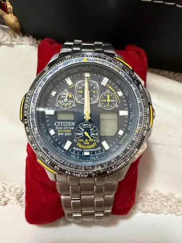 Relógio citizen blue angels eco drive revisado