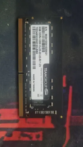 Memória RAM TeamGroup 8GB DDR4 3200MHz Notebook - R$250