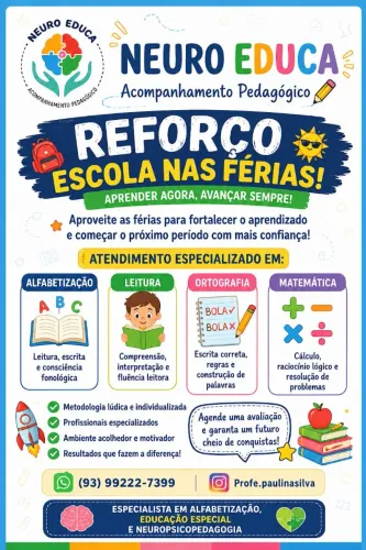 REFORÇO ESCOLA NAS FÉRIAS 