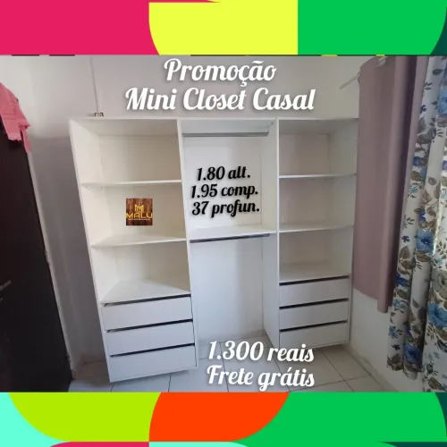 Promoção mini closet casal