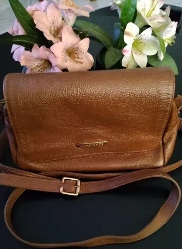 Bolsa da constance de couro
