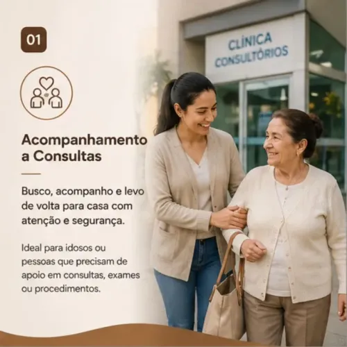 Acompanhamento completo de idosos, crianças e pets em consultas e afins - Maringá pr