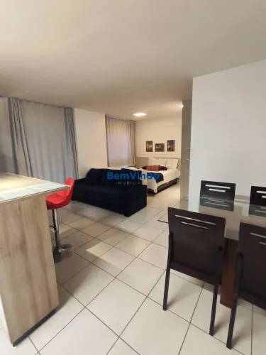 Apartamento mobiliado com sauna e varanda Mandarim Salvador Shopping