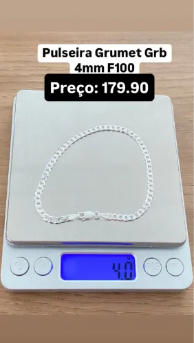 Pulseira grumet 4mm