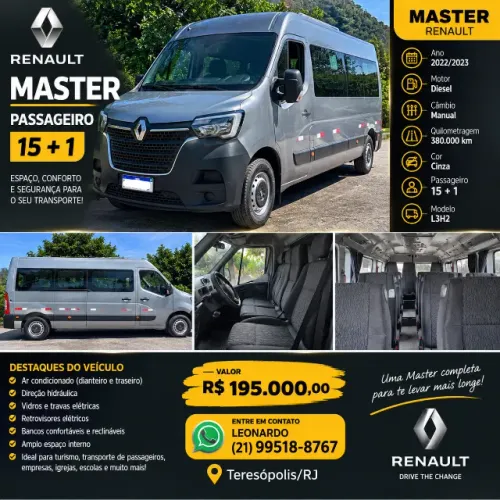 Renault Master 2.3 DCI Executive Longo 16L Dies 2023