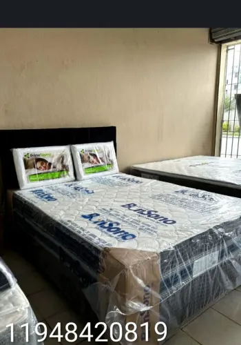 Promoção camas box casal com colchão novas pronta entrega