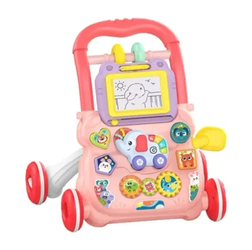Andador Didático Bebê Musical Empurrador Didático Educativo Quadro Magico Educativo