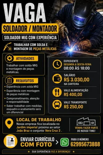 Vaga para soldado mig