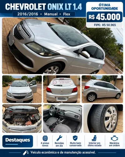 Chevrolet Onix Hatch LT 1.4 8V Flex Power Mec. 4P 2016