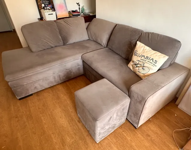 Sofá Chaise em L de canto como novo 