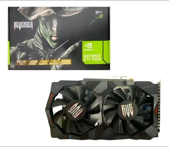 GTX550TI 4GB GDDR5 128BITS ACOMPANHAR CAIXA, CD DE DRIVE E MANUAL
