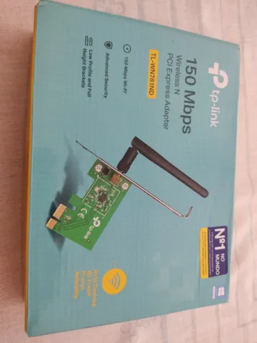 Adaptador Wifi Pci-express Tp Link 150mbps Tl-wn781nd 2 dBi Antena Desta-cável