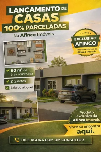 (WP) CASA NA FAZENDA RIO GRANDE 100% PARCELADA (ENTRADA + DOCUMENTAÇÃO)