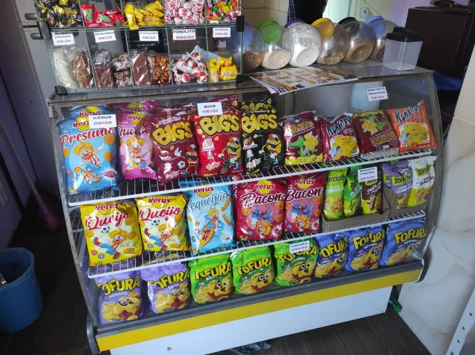 Balcão Vitrine com rodinhas