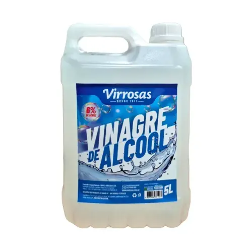 Vinagre de Álcool 6% Virrosas 5L ? Limpeza Profissional | Atacado Manaus