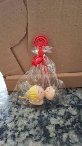 Kit de enfeites de casamento noivo e noiva 