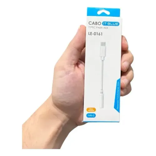 Cabo adptador tipo C para auxiliar p2 it-blue