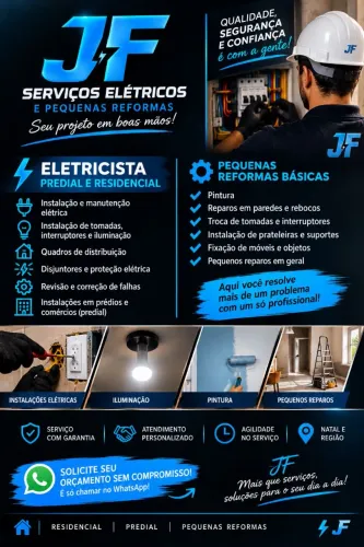 Serviços de elétrica e alvenaria pequenas reformas 