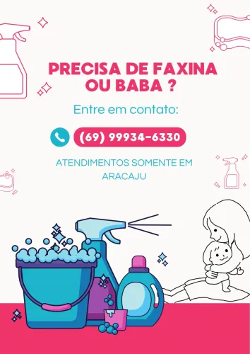 Faxina e babá disponível em Aracaju 
