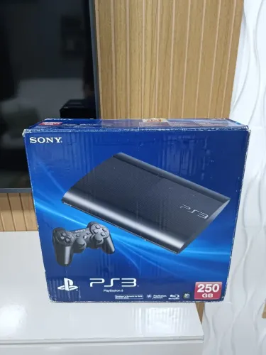 Playstation 3 Super Slim 250gb Na Caixa C/ Manual Impecável Nunca aberto