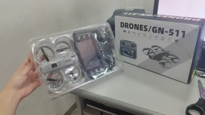 Drone Genai GN-511 com Câmera 4K, Controle e 2 Baterias