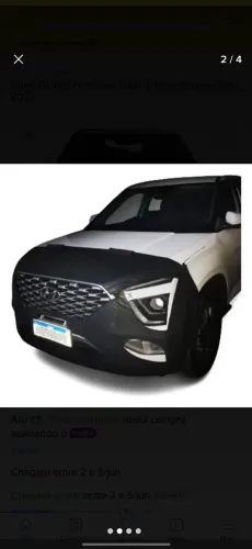 Protetor do Capô do Parachoque do Creta Hyundai para os anos 2021 a 2025