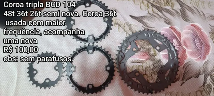 Coroa tripla pé de vela integrado alívio
