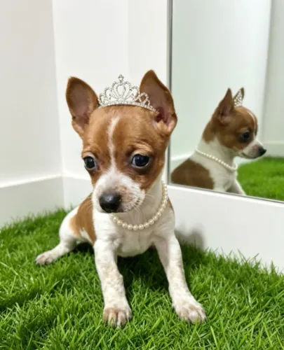 Pinscher Fêmea Linda e Animada