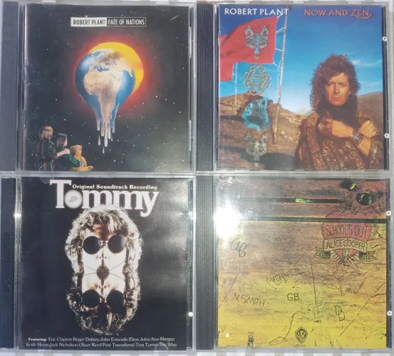 CDs The Who, Robert Plant, Alice Cooper