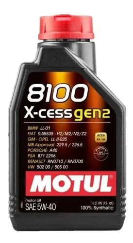 MOTUL Óleo 8100 X-cess gen2 BMW e importados