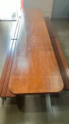 Mesa madeira grande - 4 metros
