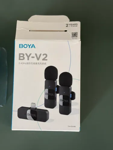 Microfone Lapela Boya-V2 para IPHONE (lightning)