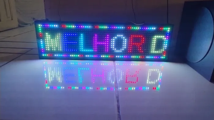 Placa de Led Letreiro Multicor Wi-Fi
