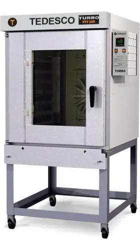 Forno Turbo À Gás Ftt240g 8 Esteiras 58 X 70cm Tedesco 127/220v Cinza