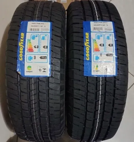 Vendo 2 Pneus Goodyear ( Aro 15 ) Direction SUV 2. Numeração: ( 205 / 65R / 15 - 94T TL )!