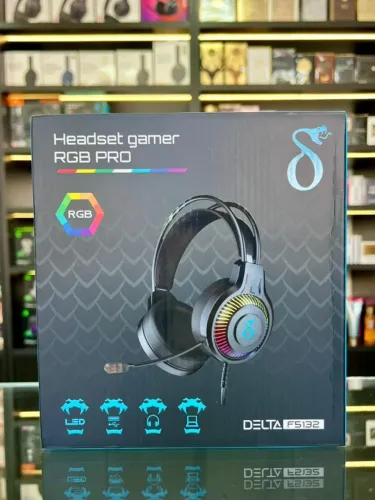 Headset Gamer Snake Delta F5132 Pro Microfone P2 + USB (Novo)