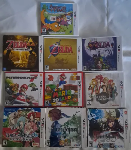 Jogos de Nintendo DS e 3DS, veja a descrição para os preços.