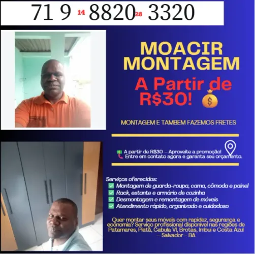 MONTADOR DE MÓVEIS - | VILA VELHA E REGIÃO