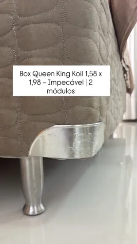 Box Queen King Koil 1,58 x 1,98 - Impecável | 2 módulos